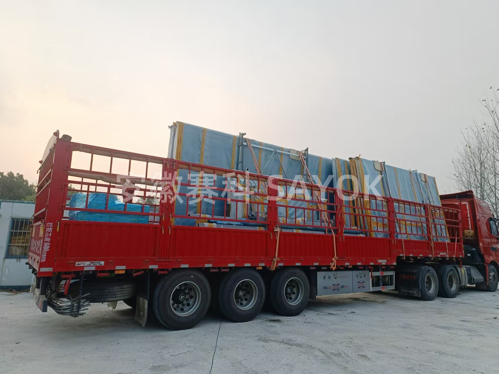 SAYOK赛科 出口乌兹别克特种门 发货现场